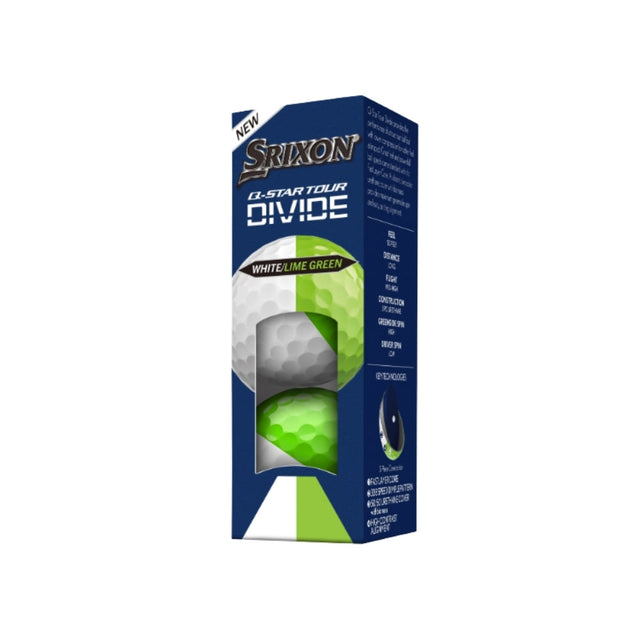 Q-STAR TOUR DIVIDE Golf Balls - White/Green