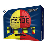 Q-STAR TOUR DIVIDE Golf Balls - Yellow/Red